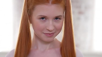 Redhead beauty having anal orgasm