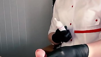 Gloves Cumshot Cum Blonde MILF 